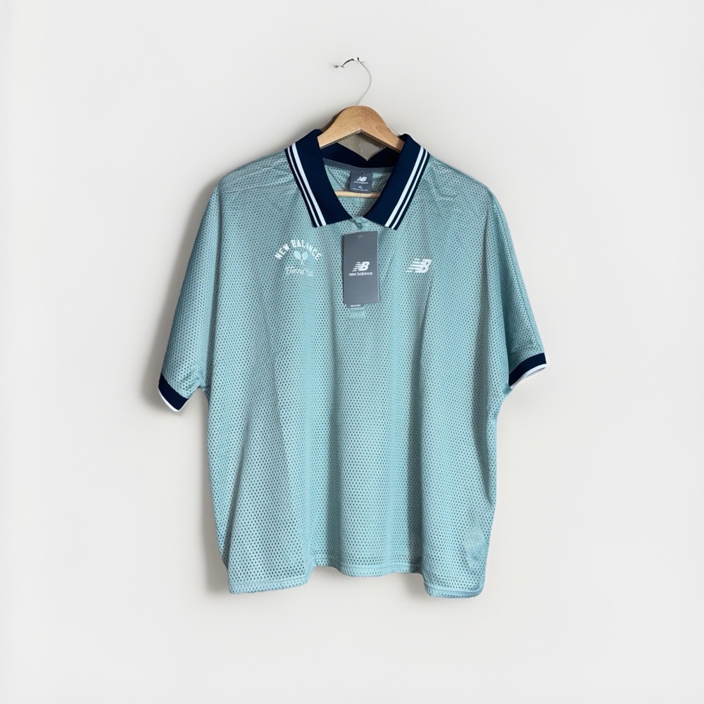New Balance Women's Mesh Tennis Tournament Polo Size XL NWT Relaxed Fit